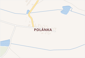 Polánka v obci Chotoviny - mapa části obce