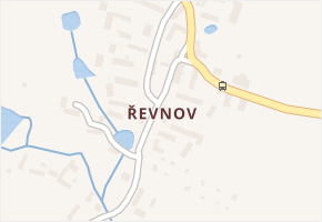 Řevnov v obci Chotoviny - mapa části obce