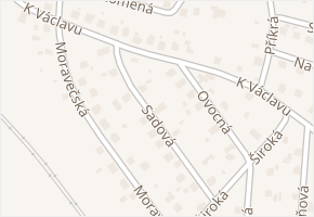 Sadová v obci Chotoviny - mapa ulice