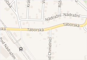 Táborská v obci Chotoviny - mapa ulice