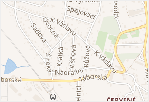 Višňová v obci Chotoviny - mapa ulice