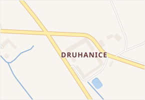 Druhanice v obci Chotusice - mapa části obce