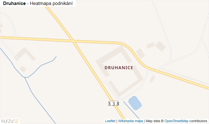 Mapa Druhanice - Firmy v části obce.