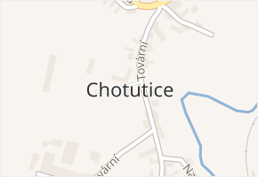 Chotutice v obci Chotutice - mapa části obce