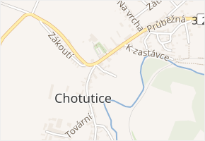 Sportovní v obci Chotutice - mapa ulice