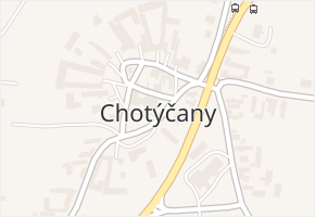 Chotýčany v obci Chotýčany - mapa části obce