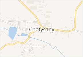 Chotýšany v obci Chotýšany - mapa části obce