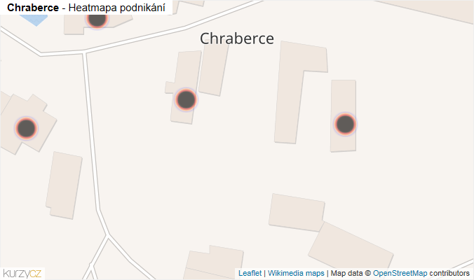 Mapa Chraberce - Firmy v obci.