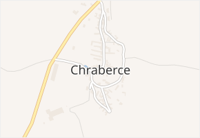 Chraberce v obci Chraberce - mapa části obce