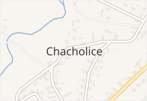 Chacholice v obci Chrast - mapa části obce