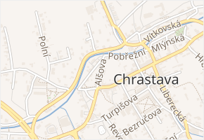 Alšova v obci Chrastava - mapa ulice