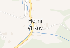 Horní Vítkov v obci Chrastava - mapa části obce