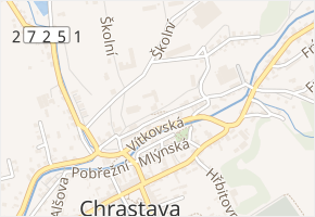 Kostelní v obci Chrastava - mapa ulice