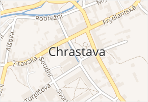 Liberecká v obci Chrastava - mapa ulice