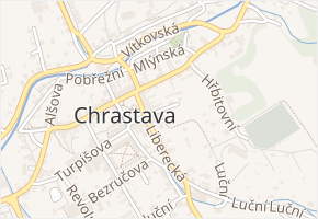 Muzejní v obci Chrastava - mapa ulice