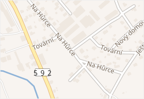Na Hůrce v obci Chrastava - mapa ulice
