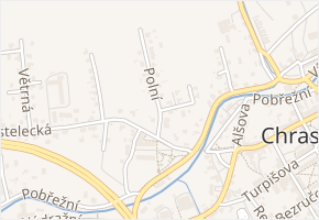 Polní v obci Chrastava - mapa ulice