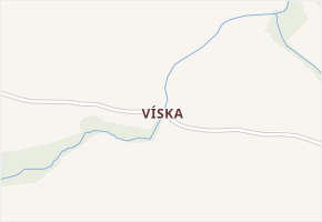 Víska v obci Chrastava - mapa části obce