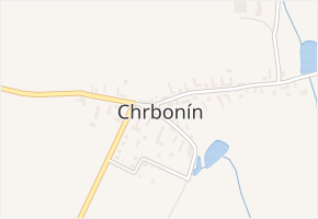 Chrbonín v obci Chrbonín - mapa části obce