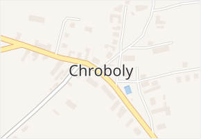 Chroboly v obci Chroboly - mapa části obce
