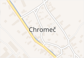 Chromeč v obci Chromeč - mapa části obce