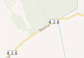 Rasina v obci Chropyně - mapa ulice