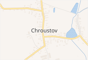 Chroustov v obci Chroustov - mapa části obce