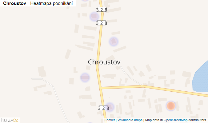Mapa Chroustov - Firmy v části obce.