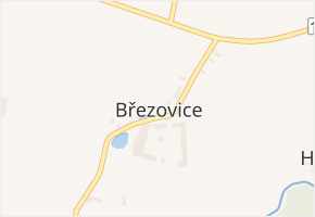 Březovice v obci Chroustovice - mapa části obce