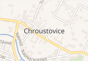 Chroustovice v obci Chroustovice - mapa části obce