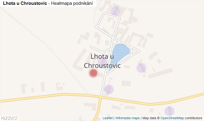 Mapa Lhota u Chroustovic - Firmy v části obce.