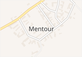 Mentour v obci Chroustovice - mapa části obce