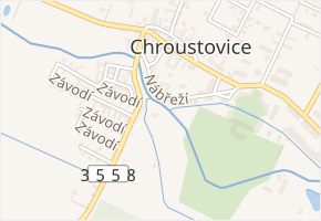 Závodí v obci Chroustovice - mapa ulice