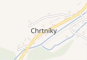 Chrtníky v obci Chrtníky - mapa části obce