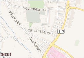 Dr. Janského v obci Chrudim - mapa ulice