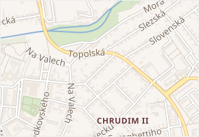 Hniličkova v obci Chrudim - mapa ulice