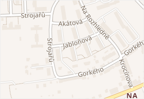 Jabloňová v obci Chrudim - mapa ulice