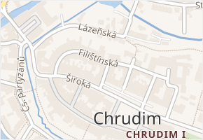 Kollárova v obci Chrudim - mapa ulice