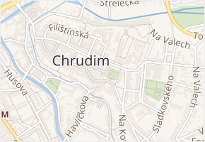 Komenského v obci Chrudim - mapa ulice