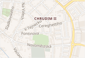 Korbářova v obci Chrudim - mapa ulice