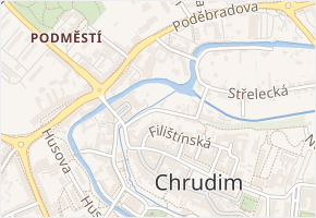Lázeňská v obci Chrudim - mapa ulice