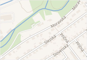 Moravská v obci Chrudim - mapa ulice
