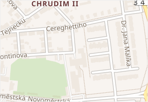 Na Vazovce v obci Chrudim - mapa ulice
