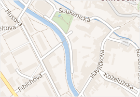 nábřeží Karla Čapka v obci Chrudim - mapa ulice