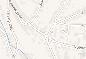 Novoměstská v obci Chrudim - mapa ulice
