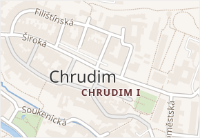 Resselovo náměstí v obci Chrudim - mapa ulice