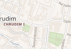 Školní náměstí v obci Chrudim - mapa ulice