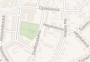 Sladkovského v obci Chrudim - mapa ulice