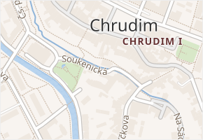 Soukenická v obci Chrudim - mapa ulice