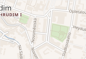 Tyršovo náměstí v obci Chrudim - mapa ulice